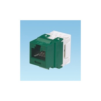 Panduit Jack de Red Cat6 de 8 Posiciones, RJ-45, Verde - Envío Gratis