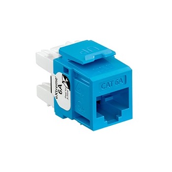 Leviton Jack de Red Cat6a, RJ-45, Azul - Envío Gratis