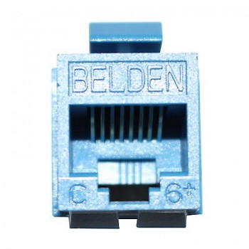 Belden Jack de Red Cat6, RJ-45, Azul - Envío Gratis