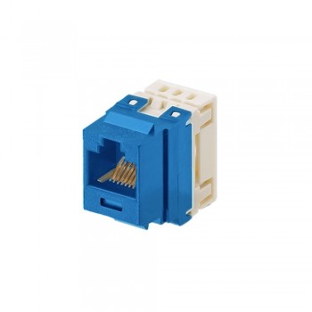 Panduit Jack de Red Cat5e UTP de 8 Posiciones, RJ-45, Azul - Envío Gratis