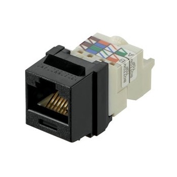 Panduit Jack de Red Cat6, RJ-45, Negro - Envío Gratis