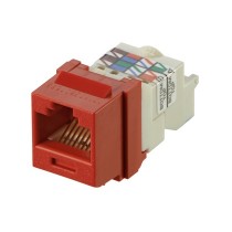 Panduit Jack de Red Cat6, RJ-45, Rojo - Envío Gratis