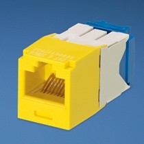 Panduit Jack de Red Mini-Com TG Categoría 6 UTP de 8 Posiciones, RJ-45, Amarillo - Envío Gratis