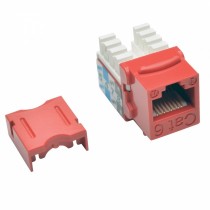 Tripp Lite Jack Enchufe Keystone Punch Down 110 Cat6/Cat5e, Rojo, 25 Piezas - Envío Gratis