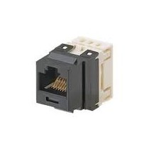 Panduit Conector Modular Keystone Sistema Puchdown Categoria 5e de 8 Posiciones y 8 Hilos, Negro - Envío Gratis