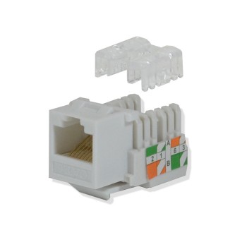 Logico Jack Categoría 6 Tipo Keystone, RJ-45, Blanco - Envío Gratis