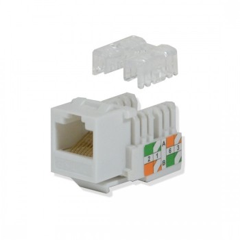 Logico Jack Keystone Cat5e RJ-45 KJ5211, Blanco - Envío Gratis