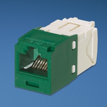 Panduit Jack de Red Mini-Com TG Categoría 6 UTP de 8 Posiciones, RJ-45, Verde/Blanco - Envío Gratis