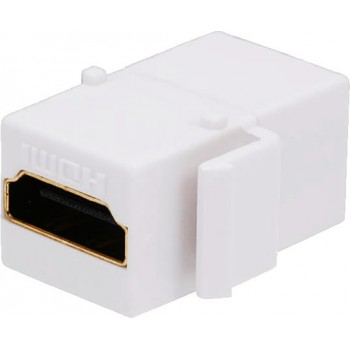 BRobotix Jack Tipo HDMI Hembra - HDMI Hembra, Blanco - Envío Gratis