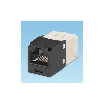 Panduit Mini Jack Cat6, RJ-45, Negro/Blanco - Envío Gratis