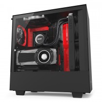 Gabinete NZXT H500i con Ventana, Midi-Tower, ATX/Micro-ATX/Mini-ITX, USB 3.0, sin Fuente, Negro/Rojo - Envío Gratis