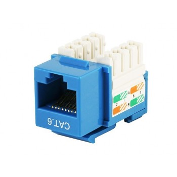 TE Connectivity Jack Modular Categoría 6, RJ-45, Azul - Envío Gratis