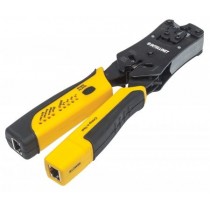 Intellinet Pinza Crimpeadora 780124, RJ-11/RJ-12/RJ-22/RJ-45, Negro/Amarillo - Envío Gratis