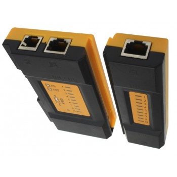 X-Case Probador de Cable RJ-45/RJ-11, Negro/Amarillo - Envío Gratis