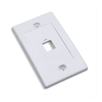 Intellinet Tapa para Caja (Faceplate) 163286, Montaje al Ras, 1 Salida, Blanco - Envío Gratis