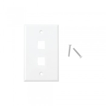 LinkedPRO Placa de Pared RJ-45, 2 Puertos, Blanco - Envío Gratis