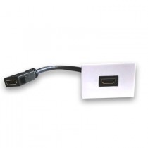 BRobotix Caja para Pared 938917, 1 Puerto HDMI, Blanco, para 938276/938283 - No Incluye Tapa - Envío Gratis