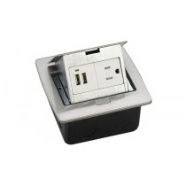 Thorsman Caja de Conexiones 11000-21203, 2 Puertos USB, Plata - Envío Gratis