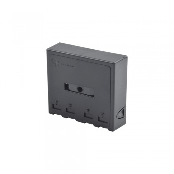 Siemon Caja de Montaje en Superficie RJ-45, 4 Puertos, Negro - Envío Gratis