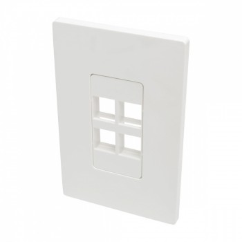 Tripp Lite Placa de Pared Universal, 4 Puertos, Blanco - Envío Gratis