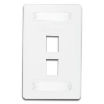 Siemon Placa de Pared Vertical MAX de 2 Puertos, Blanco - Envío Gratis