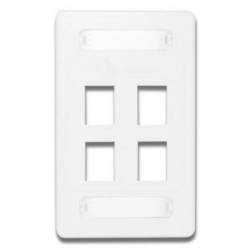 Siemon Placa de Pared Vertical MAX de 4 Puertos, Blanco - Envío Gratis