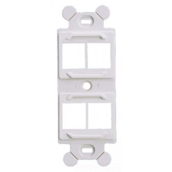 Panduit Marco para Placa Frontal, 4 Puertos, Blanco - Envío Gratis