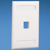 Panduit Placa de Pared 1 Puerto NetKey, Marfil - Envío Gratis