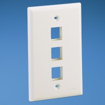 Panduit Placa de Pared Vertical NK3FNIW, 3 Puertos Netkey, Blanco Mate - Envío Gratis