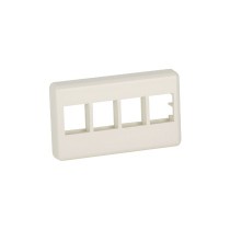 Panduit Placa para Mueble NK4MFIW, 4 Puertos, Blanco - Envío Gratis