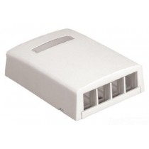 Panduit Caja de Montaje en Superficie NK4BXWH-AY, 4 Puertos, Blanco - Envío Gratis