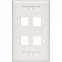 Belden Placa de Pared de 4 Puertos, Blanco - Envío Gratis