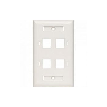 Belden Placa de Pared de 4 Puertos, Blanco - Envío Gratis