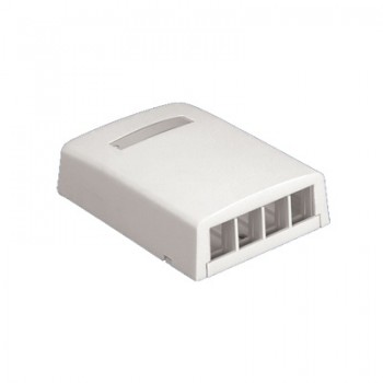 Panduit Caja NetKey, 4 Ventanas, Blanco - Envío Gratis