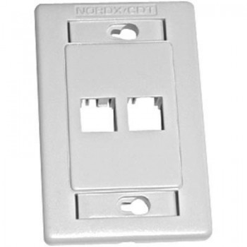 Belden Placa 2 Puertos, RJ-45, Blanco - Envío Gratis