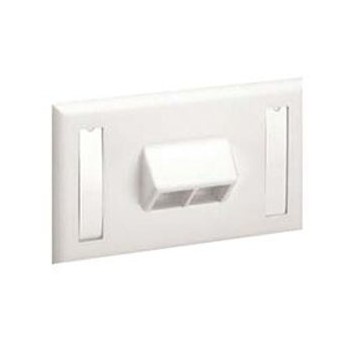 Panduit Placa Frontal Horizontal con Etiquetas, 2 Puertos, Blanco - Envío Gratis