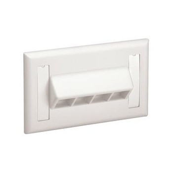 Panduit Placa para Pared Horizontal con 4 Puertos RJ-45, Blanco - Envío Gratis