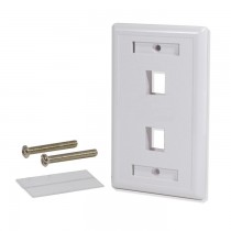 Logico Placa de Pared de 2 Puertos, Blanco - Envío Gratis