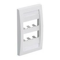 Panduit Placa Ejecutiva 6 Puertos en Ventanas Sencillas, Blanco - Envío Gratis