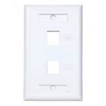 ConduNet Placa de Pared de 2 Puertos, Blanco - Envío Gratis