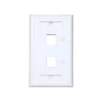 ConduNet Placa de Pared de 2 Puertos, Blanco - Envío Gratis