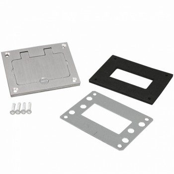 Bticino Placa de Pared 828GFITCAL, 1 Puerto, Aluminio - Envío Gratis