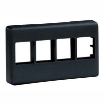 Panduit Placa Horizontal para Muebles NK4MFBL, 4 Puertos, Negro - Envío Gratis