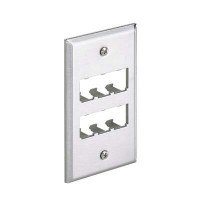 Panduit Placa de Pared Vertical CFP6SY, 4 Puertos, Acero Inoxidable - Envío Gratis