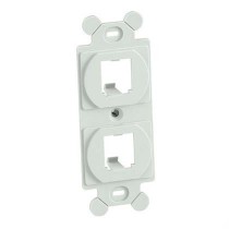 Panduit Placa para Contacto Duplex, RJ-45, Blanco - Envío Gratis