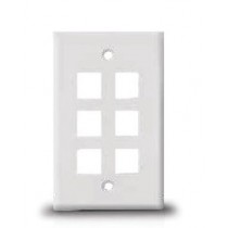 Nitrotel Placa de Pared, 6 Puertos, Blanco - Envío Gratis