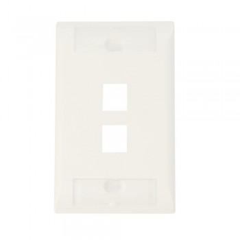 Comsscope Placa Vertical para Pared, 2 Puertos, RJ-45, Blanco - Envío Gratis