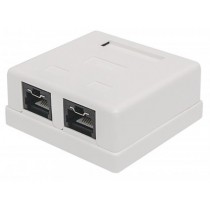 Intellinet Caja Cat5e Gigabit Ethernet, 2x RJ-45, Blanco - Envío Gratis