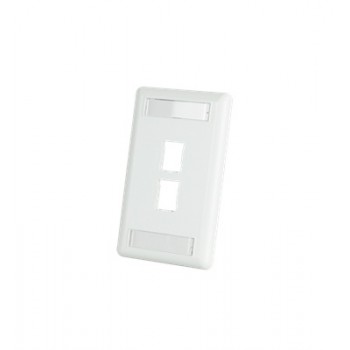 Superior Essex Placa para Pared, 2 Puertos RJ-45, Blanco - Envío Gratis