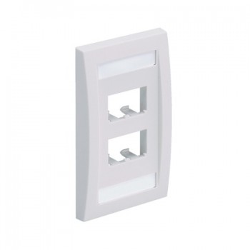 Panduit Placa de Pared 4 Puertos MIni-Com, Blanco - Envío Gratis